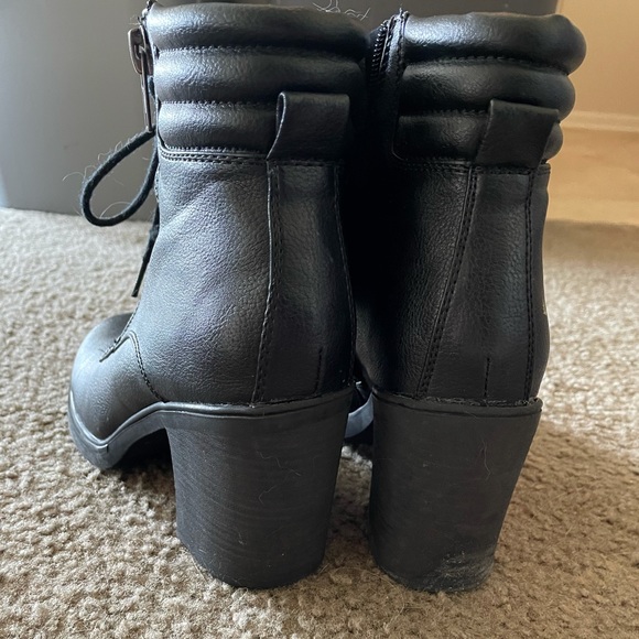 Heeled Combat Boots - Picture 4 of 4
